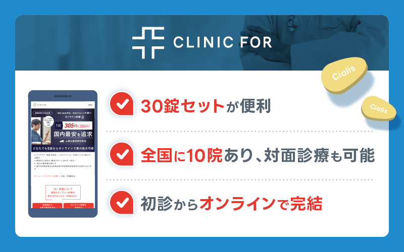 シアリス 通販 クリニックフォア