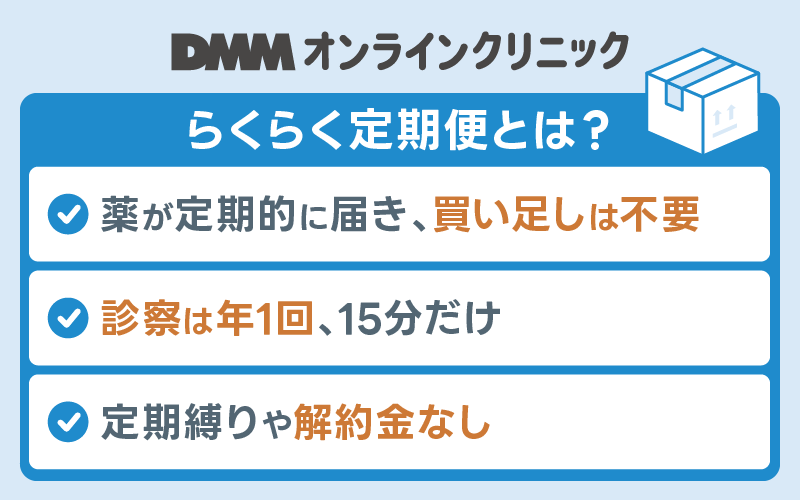 AGA DMM オンラインクリニックらくらく定期便