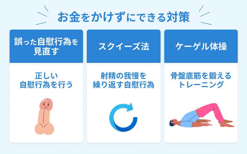 早漏対策 お金をかけない方法